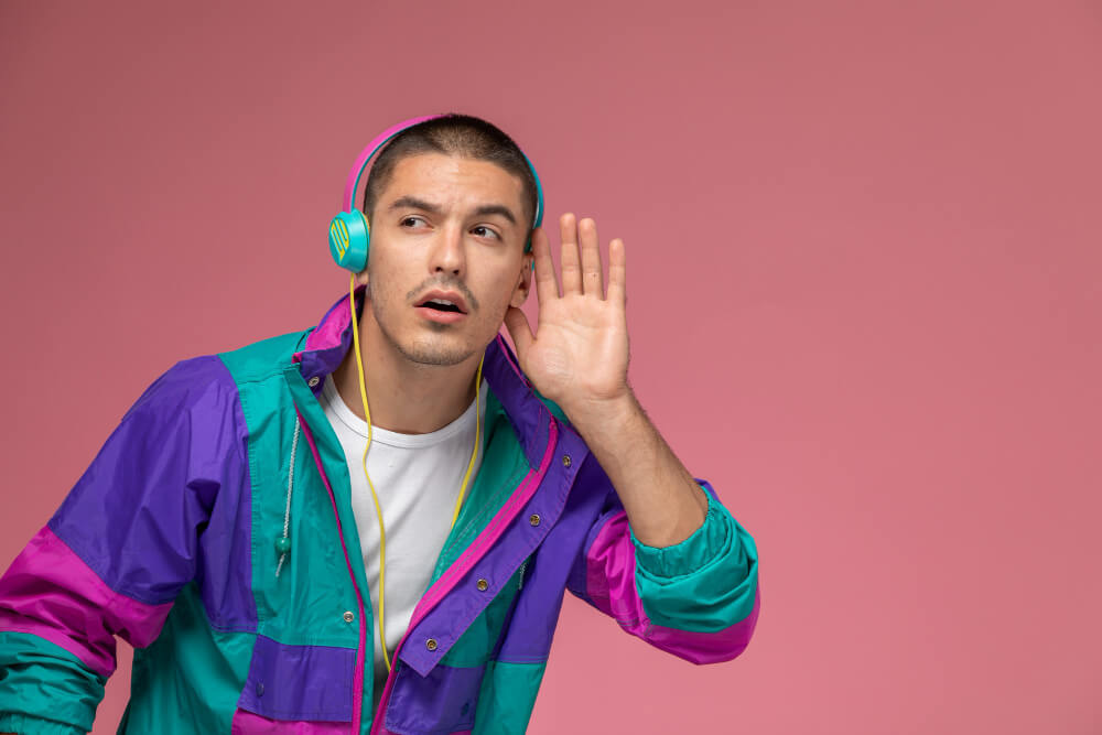 a man with headphones