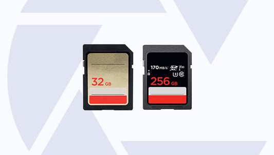 Examples of SD memory cards