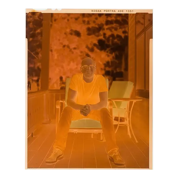 Large format film negative