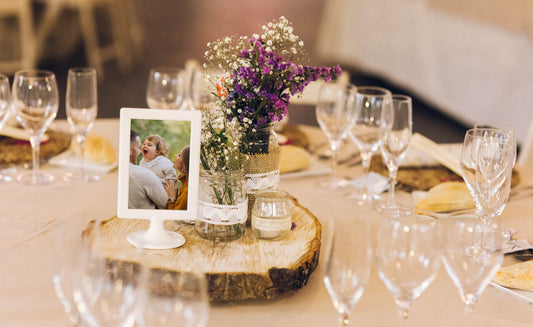 a DIY photo centerpiece 