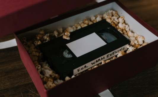 vhs tape in a box 