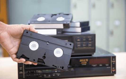 Premium Photo  Old analog tape vhs cassette. retro nostalgia. vintage gone  down in history.