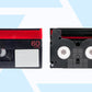Front and back image of MiniDV videotape