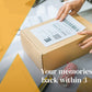 Your memories shipped back within 3 - 4 weeks