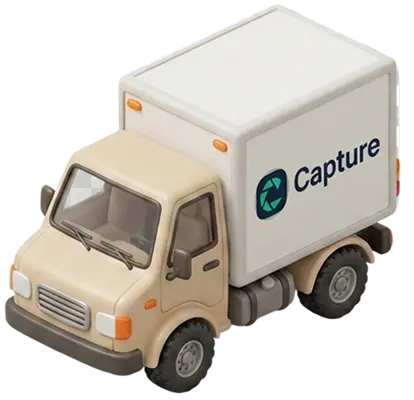 Door-to-door media pickup service truck for Atlanta metro area