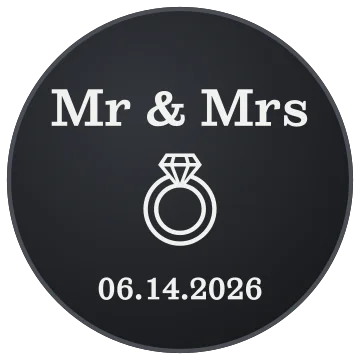 Mr & Mrs engraving idea