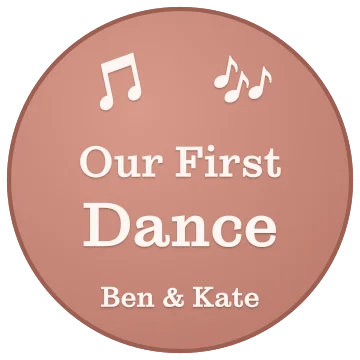 Our First Dance engraving idea