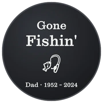 Gone Fishin' engraving idea