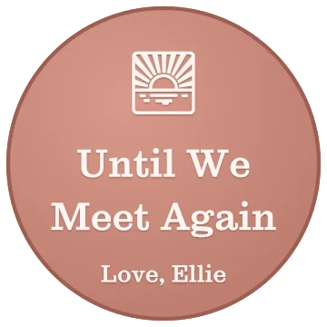 Until We Meet Again engraving idea