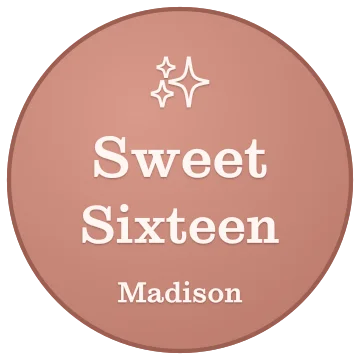 Sweet Sixteen engraving idea